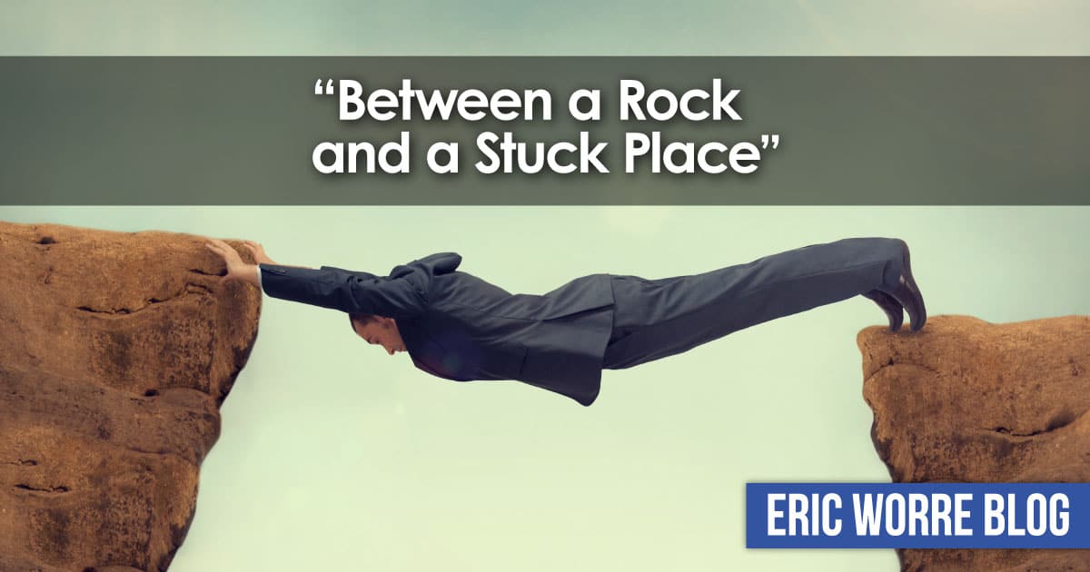 Between a Rock and a Stuck Place in Network Marketing