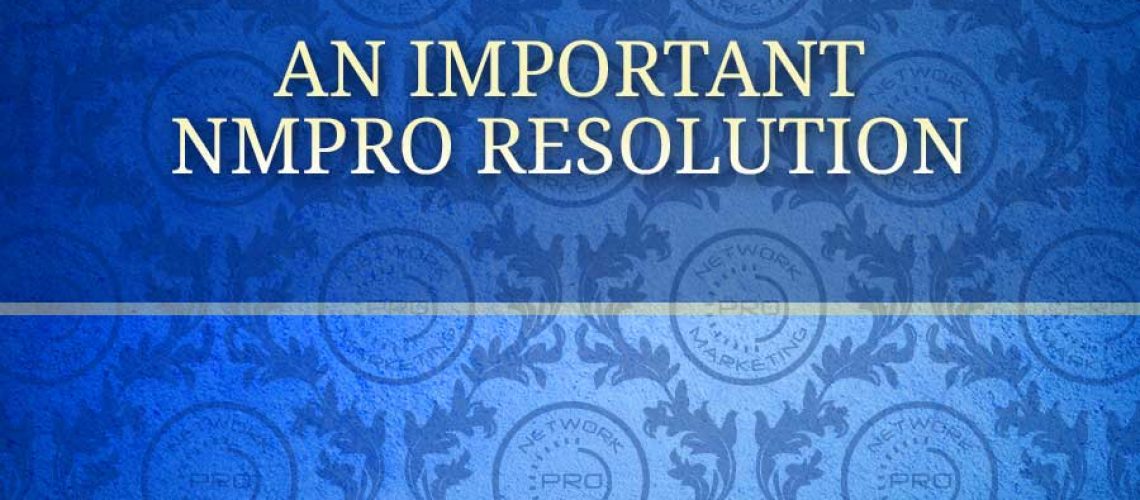 An Important NMPro Resolution